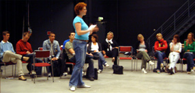 Marie Stenman at the Four Rooms of Change workshop
