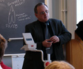 Bengt Lindstrom in conversation at Uppsala University (Click to enlarge)